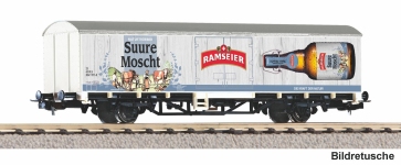 PIKO 27746 - H0 - Gedeckte Güterwagen Starke Marken Ramseier, BLS, Ep. VI